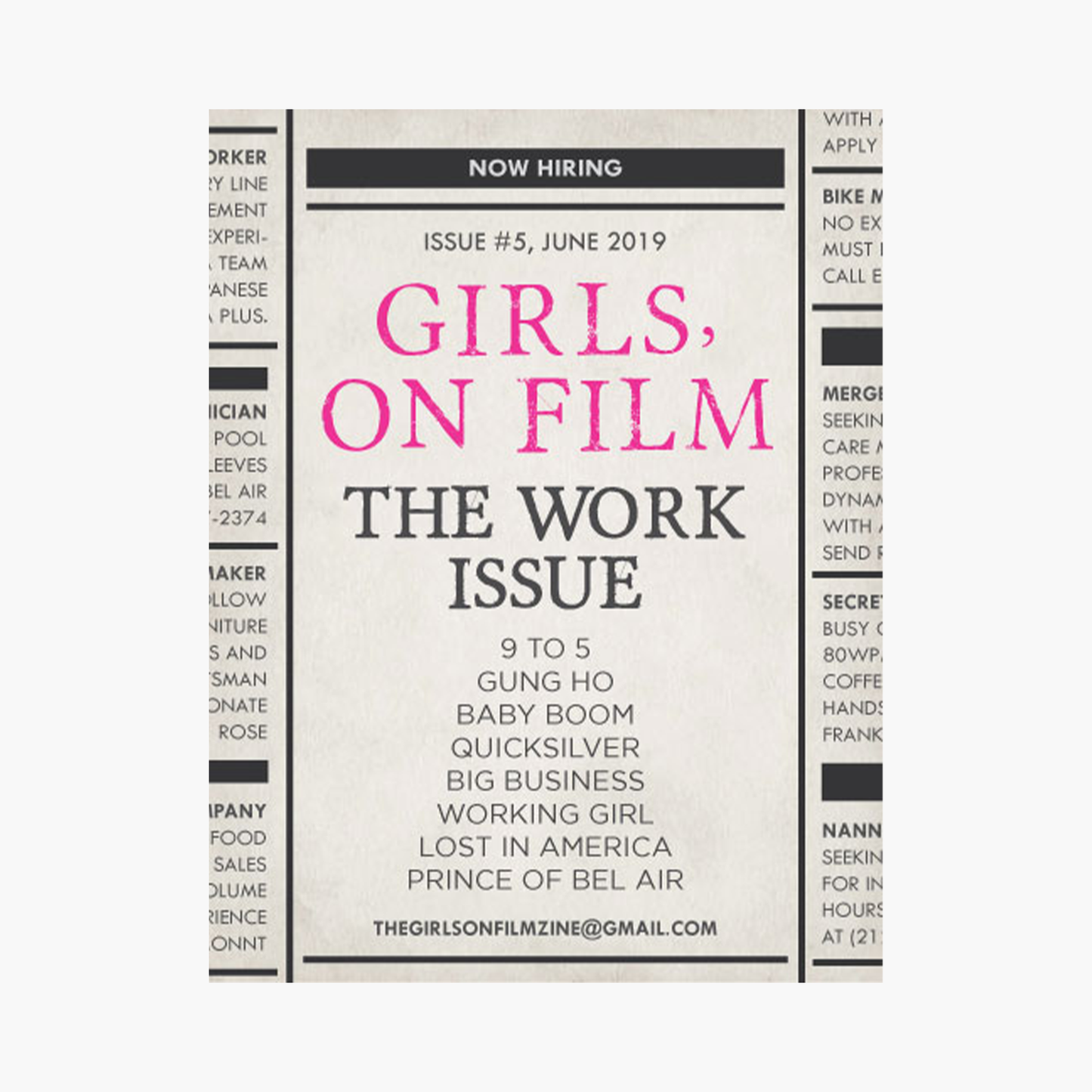 Girls, On Film: The Work Issue